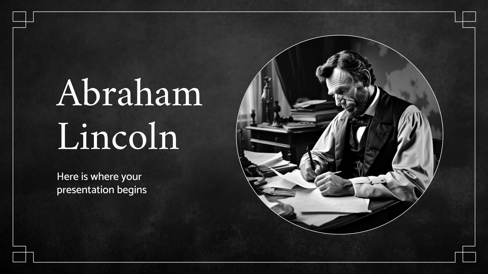 Plantilla de presentación Abraham Lincoln
