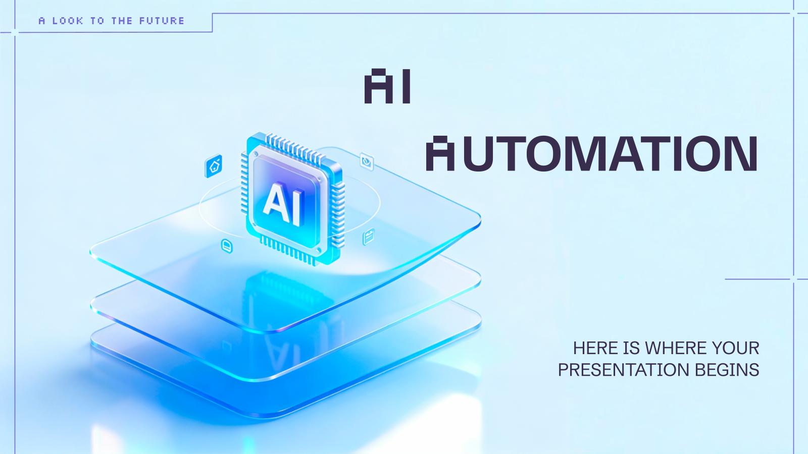 AI Automation presentation template 