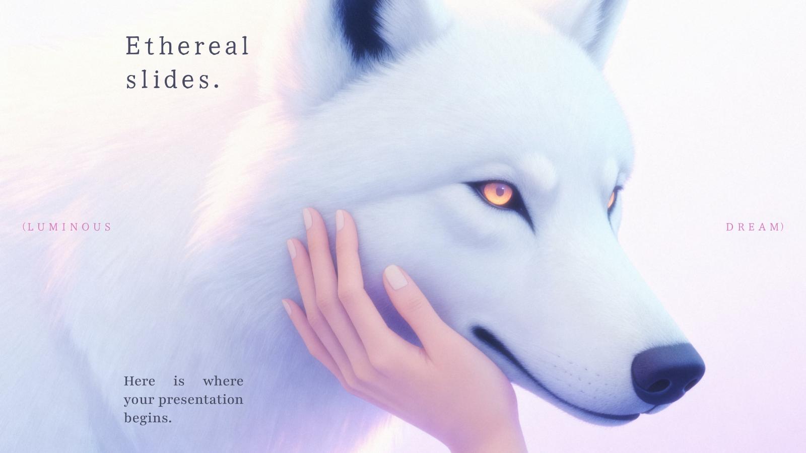 Ethereal Slides presentation template 