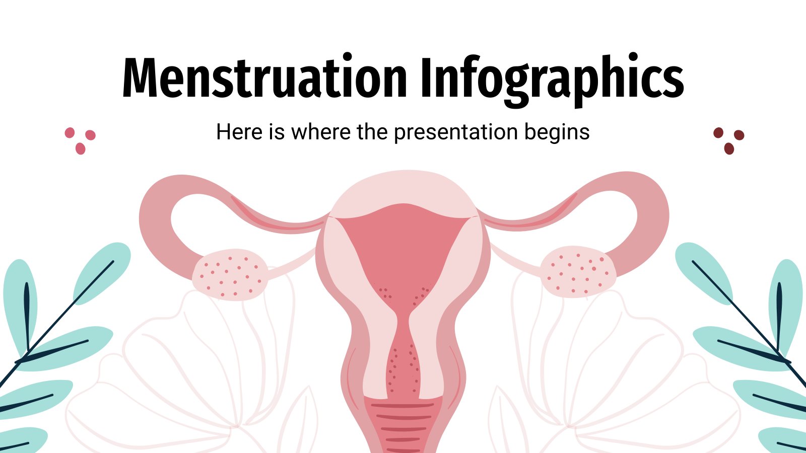 Infographies sur les menstruations Modèles de présentation