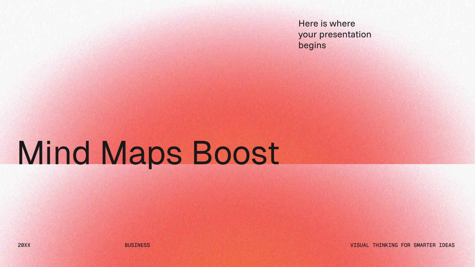 Mind Maps Boost presentation template 