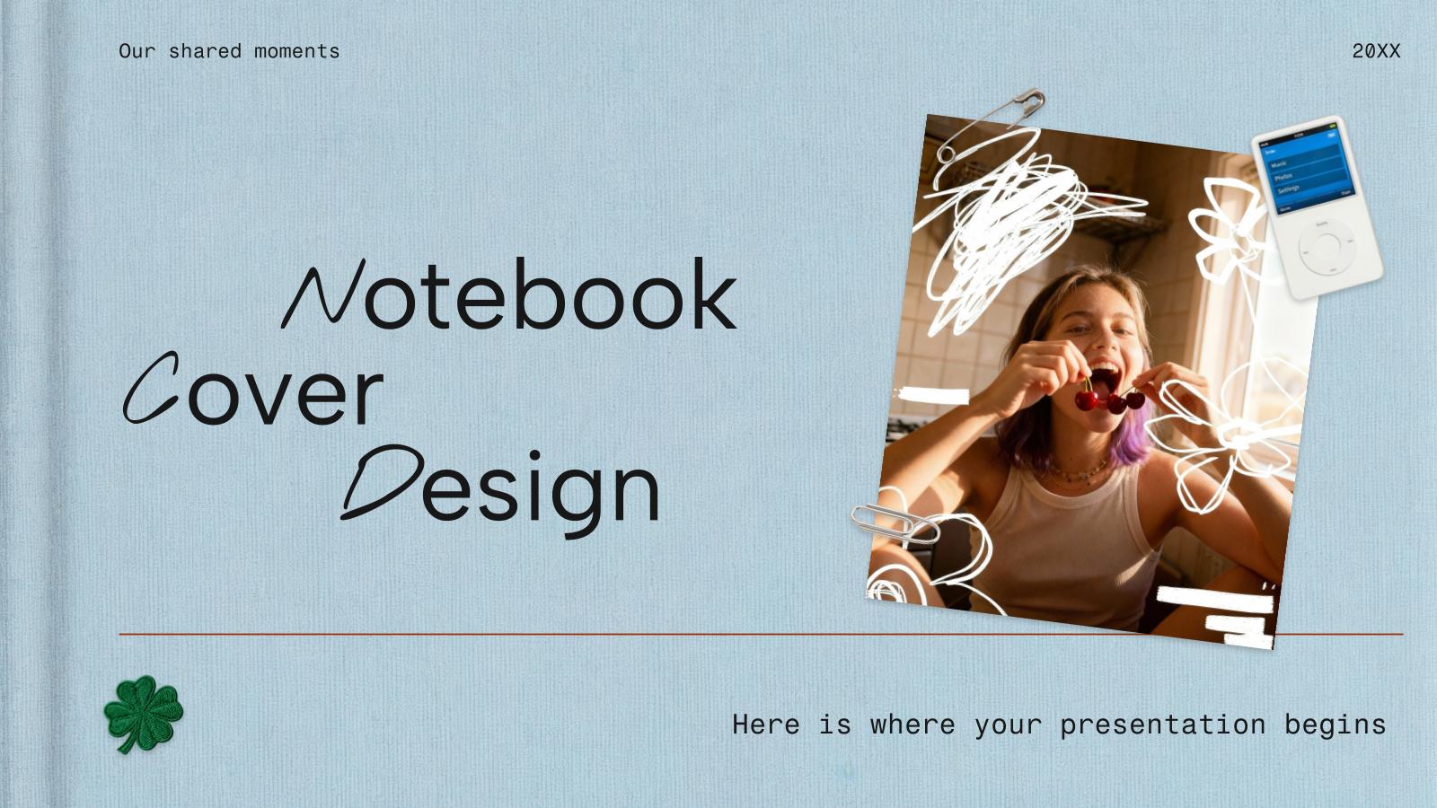 Notebook Cover Design presentation template 
