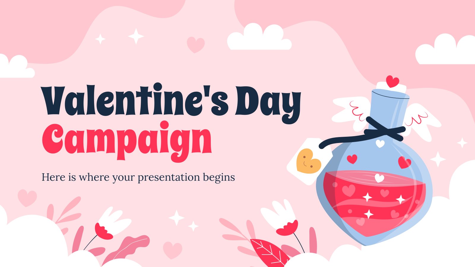 Valentine's Day Campaign presentation template 